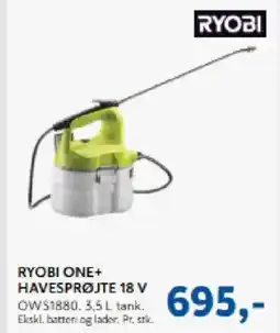Davidsen Ryobi One+ havesprøjte 18 v tilbud