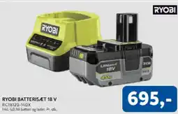 Davidsen Ryobi Batterisæt 18 v tilbud