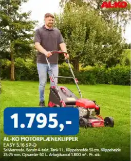 Davidsen Al-Ko motorplæneklipper tilbud