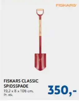 Davidsen Fiskars classic spidsspade tilbud