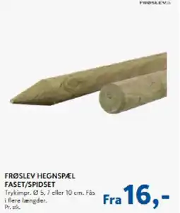 Davidsen Frøslev hegnspæl faset/spidset tilbud
