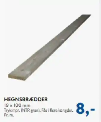 Davidsen Hegnsbrædder tilbud