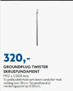 Davidsen Groundplug twister skruefundament tilbud