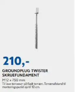 Davidsen Groundplug twister skruefundament tilbud