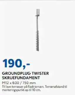 Davidsen Groundplug twister skruefundament tilbud