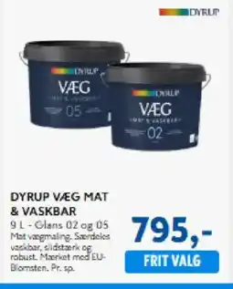 Davidsen Dyrup væg mat & vaskbar tilbud