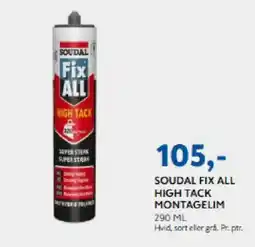 Davidsen Soudal fix all high tack montagelim tilbud