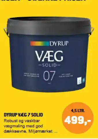 XL-BYG Dyrup væg 7 solid tilbud