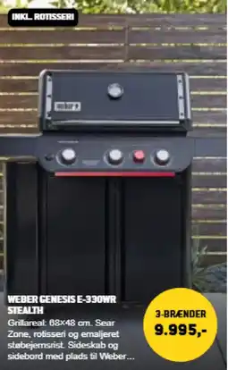 XL-BYG Weber genesis E-330WR stealth tilbud
