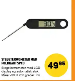 XL-BYG Stegetermometer med foldbart spyd tilbud
