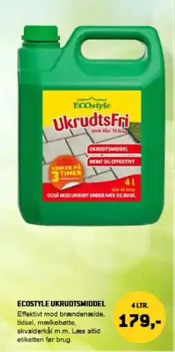 XL-BYG Ecostyle ukrudtsmiddel tilbud