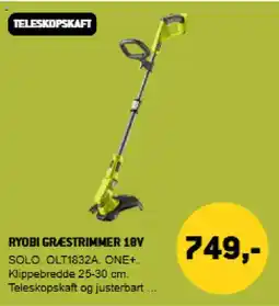 XL-BYG Ryobi græstrimmer 18v tilbud