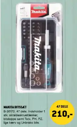 XL-BYG Makita bitssæt tilbud