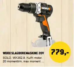 XL-BYG Worx slagboremaskine 20v tilbud