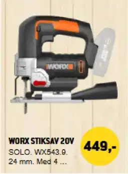 XL-BYG Worx stiksav 20v tilbud