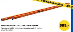 XL-BYG Bahco vaterpassæt 3 dele 600, 1200 og 2000 mm tilbud