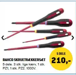 XL-BYG Bahco skruetrækkersæt tilbud