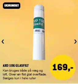 XL-BYG Axo 106 glasfilt tilbud