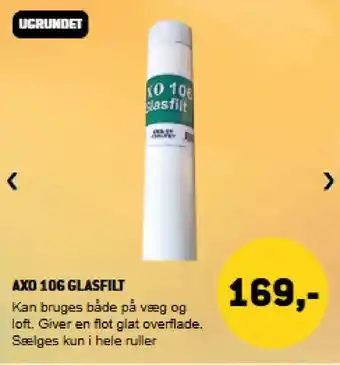 XL-BYG Axo 106 glasfilt tilbud