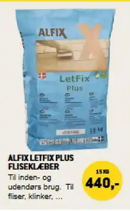 XL-BYG Alfix letfix plus fliseklæber tilbud