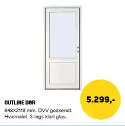 XL-BYG Outline dør tilbud