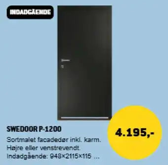 XL-BYG Swedoor P-1200 tilbud