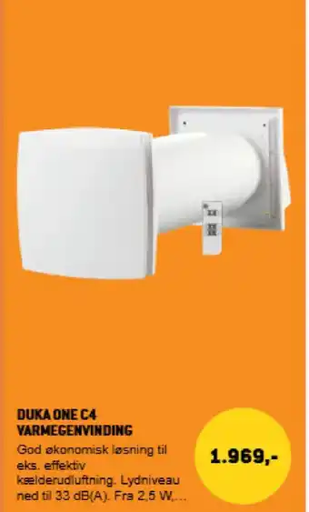XL-BYG Duka One C4 varmegenvinding tilbud