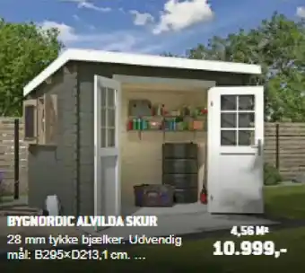 XL-BYG Bygnordic alvilda skur tilbud
