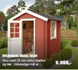 XL-BYG Bygnordic bodil skur tilbud