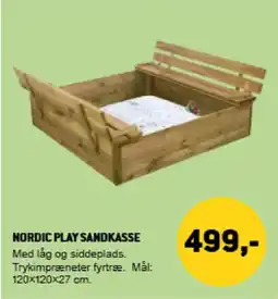 XL-BYG Nordic play sandkasse tilbud