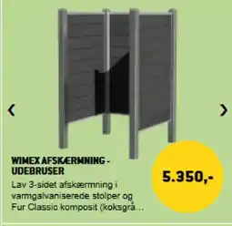 XL-BYG Wimex afskærmning- udebruser tilbud