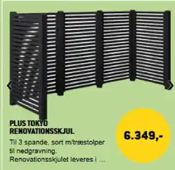XL-BYG Plus Tokyo renovationsskjul tilbud
