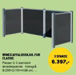 XL-BYG Wimex affaldsskjul fur classic tilbud