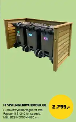 XL-BYG FT system renovationsskjul tilbud