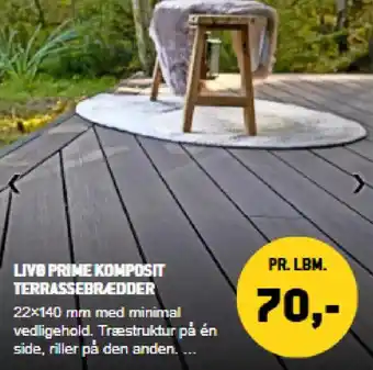 XL-BYG Livo prime komposit terrassebrædder tilbud