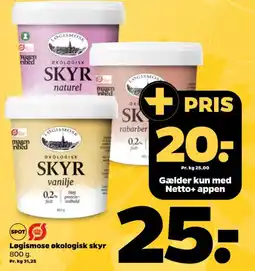 Netto Løgismose økologisk skyr tilbud