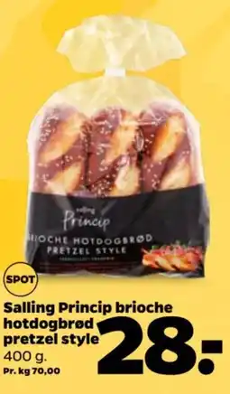 Netto Salling Princip brioche hotdogbrød pretzel style tilbud