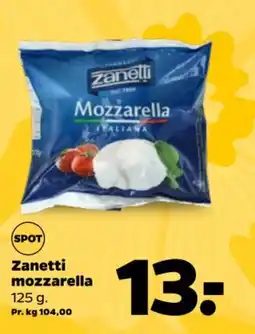 Netto Zanetti mozzarella tilbud