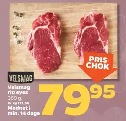 Netto Velsmag rib eyes tilbud