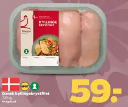 Netto Dansk kyllingebrystfilet tilbud