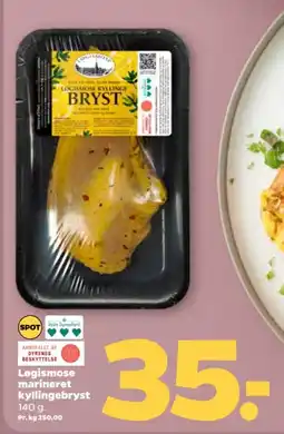Netto Løgismose marineret kyllingebryst tilbud