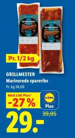 Lidl Grillmester Marinerede spareribs tilbud