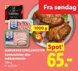 Lidl Madværket/Grillmeister Kamkoteletter eller nakkekoteletter tilbud