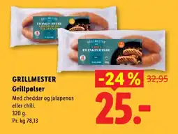 Lidl Grillmester Grillpølser tilbud