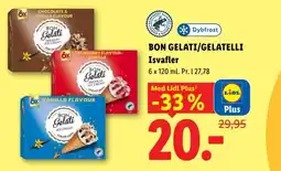 Lidl Bon Gelati/Gelatelli Isvafler tilbud