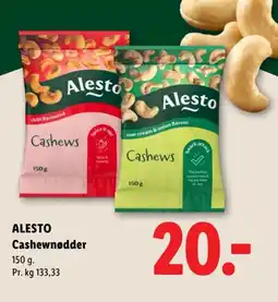 Lidl Alesto Cashewnødder tilbud