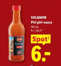 Lidl Sol&Mar Piri piri-sauce tilbud