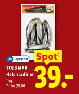 Lidl Sol&Mar Hele sardiner tilbud