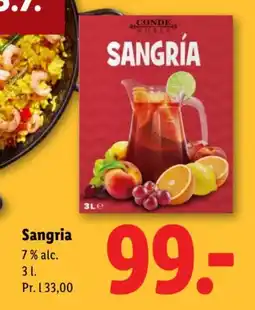 Lidl Sangria tilbud