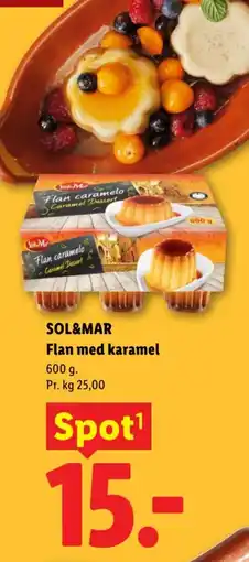 Lidl Sol&Mar Flan med karamel tilbud